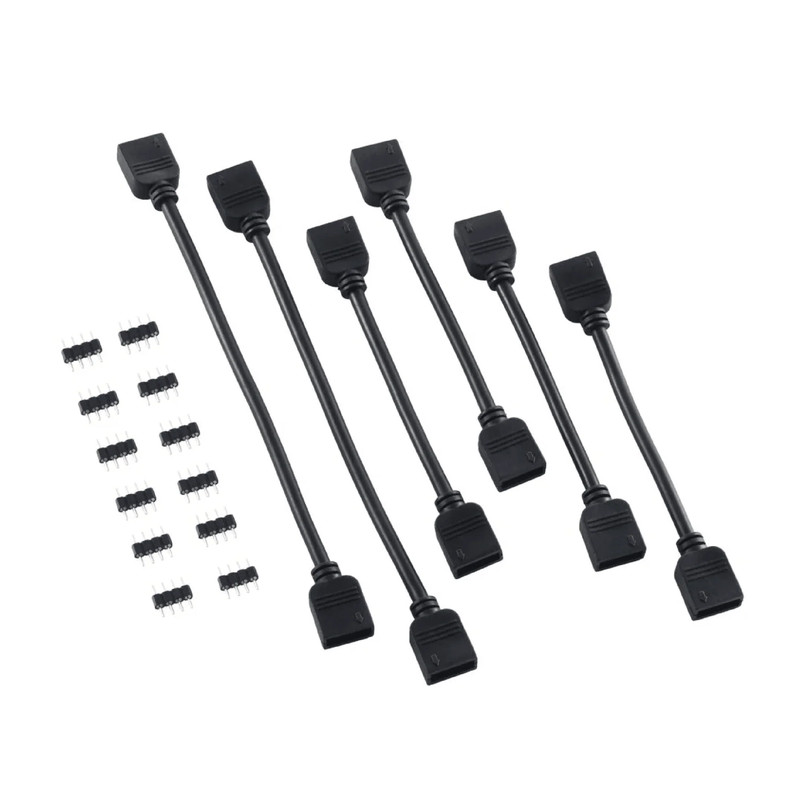 CableMod 4-Pin LED Extension Cable Kit - Black - كابل